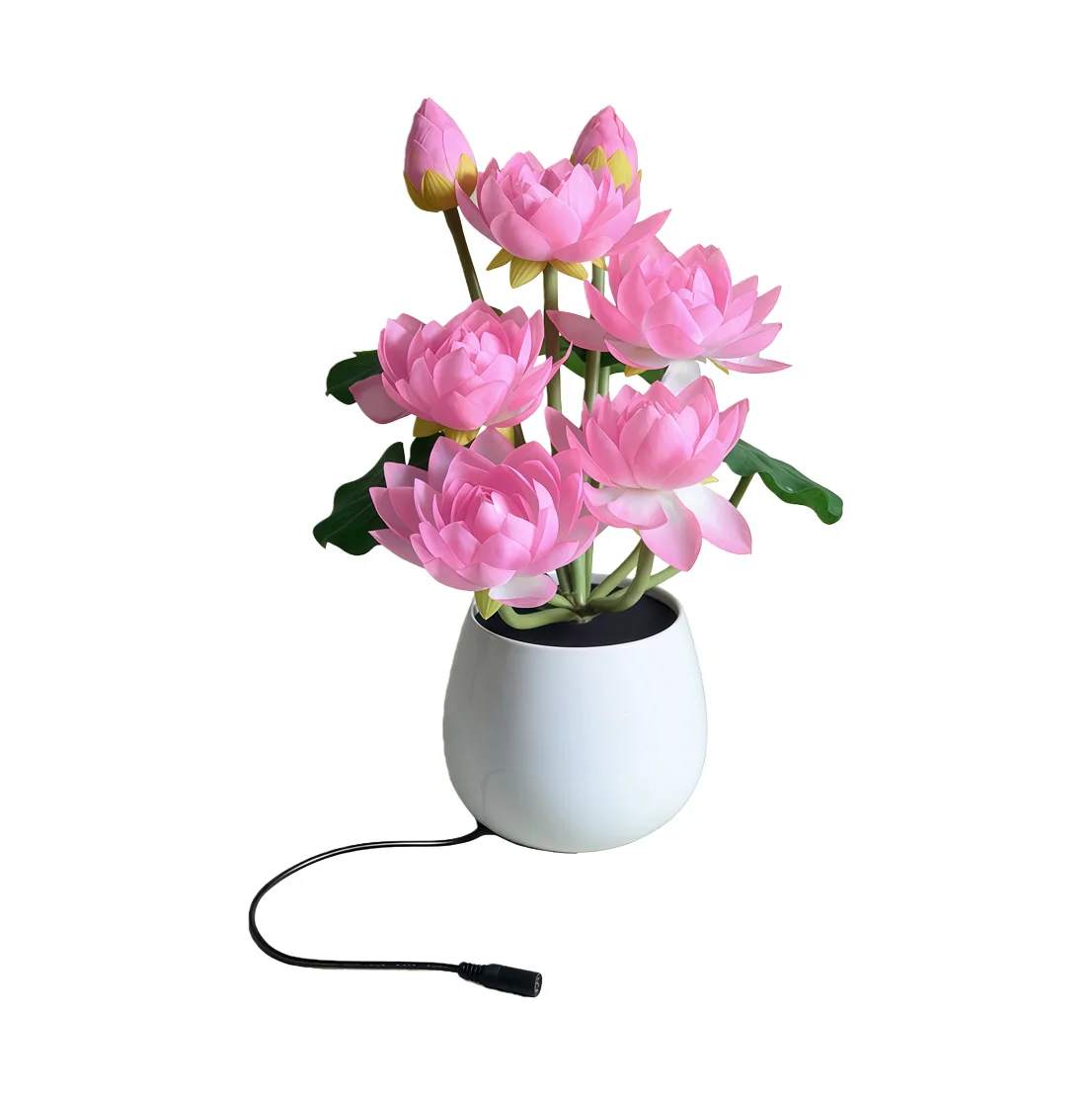 LED لوتس شمعة مصباح البوذية يقدم ضوء دخاني ليلة أبدية مصباح مكتب مصباح لديكور المنزل والمهرجان