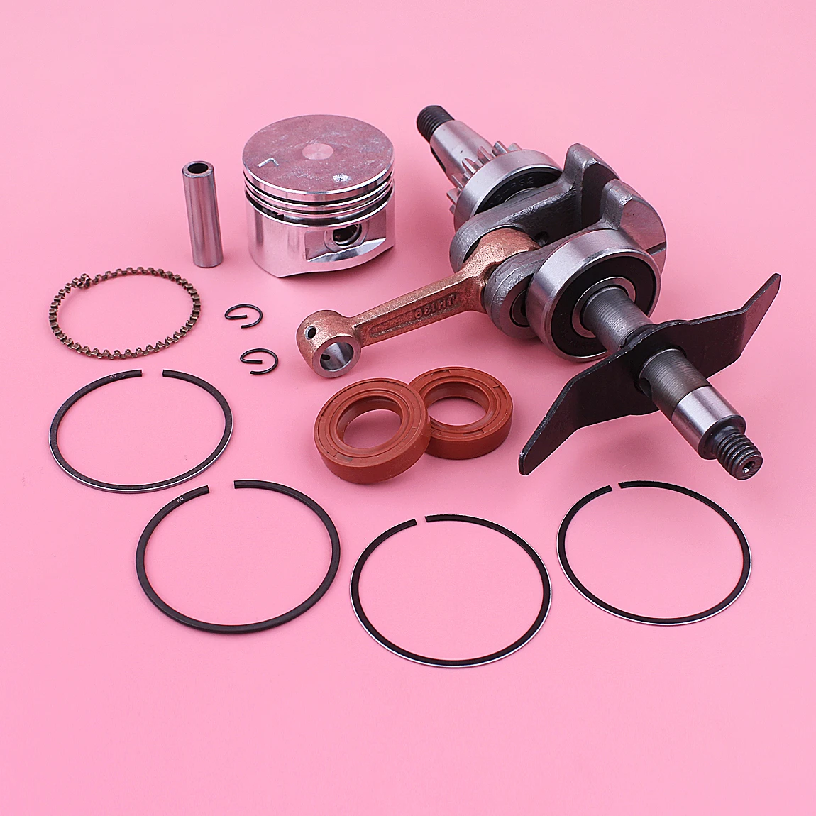 Kit de sello de aceite de anillo de pistón de cigüeñal para Honda GX31 GX 31, cortacésped, piezas de motor de cortacésped, piezas de herramientas de jardín, 39mm