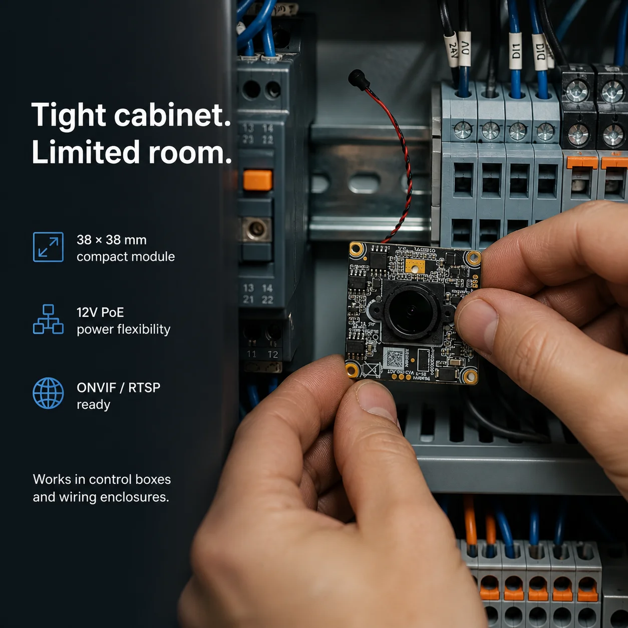 POE Mini Pin Hole MIC Audio H.265 CCTV Video Surveillance IMX415 4K Mini IP Camera SDK 8MP Starlight Network Camera Module Xmeye