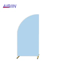 AIBIIN-cubierta de telón de fondo con forma de cuchillo, tela de soporte de globo de LICRA elástica, Color sólido, decoración de fiesta de cumpleaños y boda