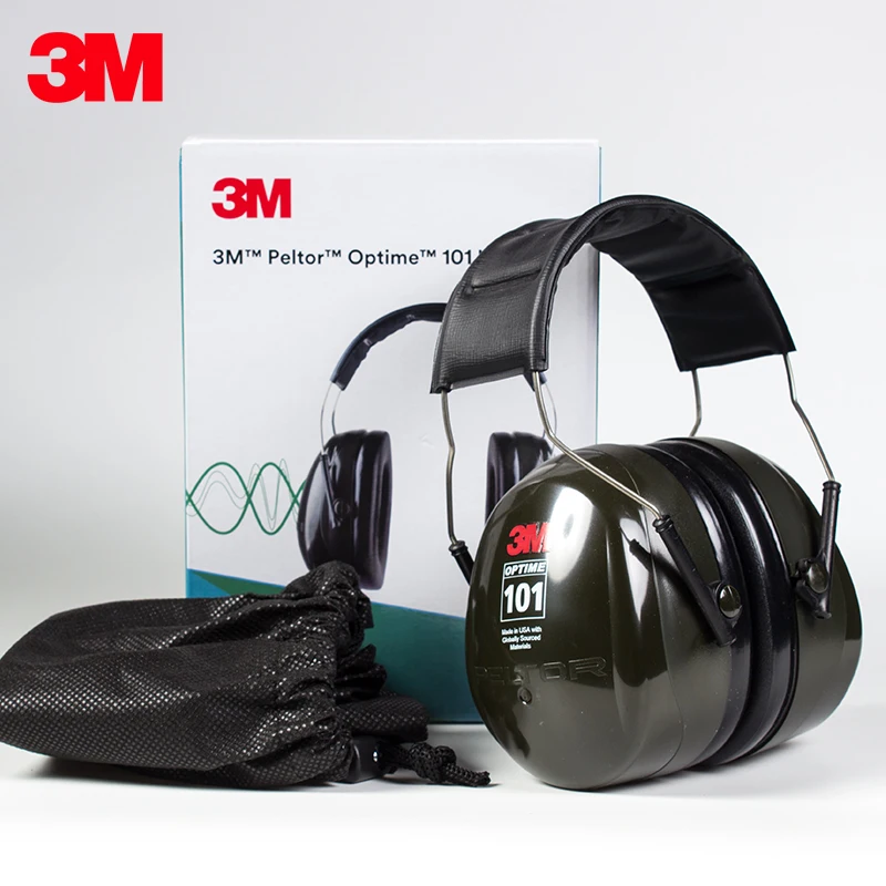 3M H7A Safety Anti-noise Earmuffs Ear Protector Outdoor Hunting Shooting Sleep Soundproof factory learn labor Mute