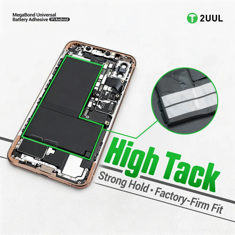 2UUL BA02 MegaBond Universal Battery Adhesive Tape 20Pcs Strong Double Sided Thin Sticker For Phone Repair Battery Disassem