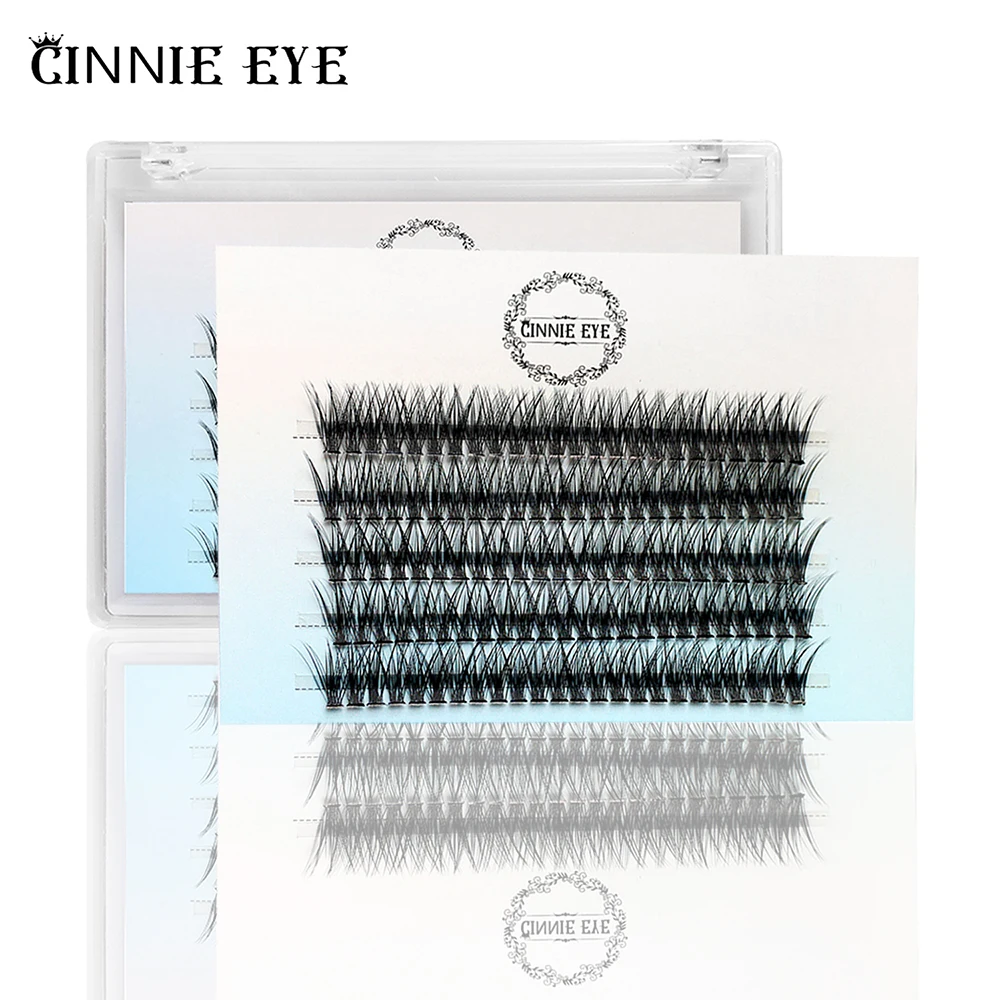 New 100 Cluster Bundles DIY Individual Eyelash Extension Premade Volume Lash Fans 50D 6D 5D Wispy False Eyelash Doll Fox Eye