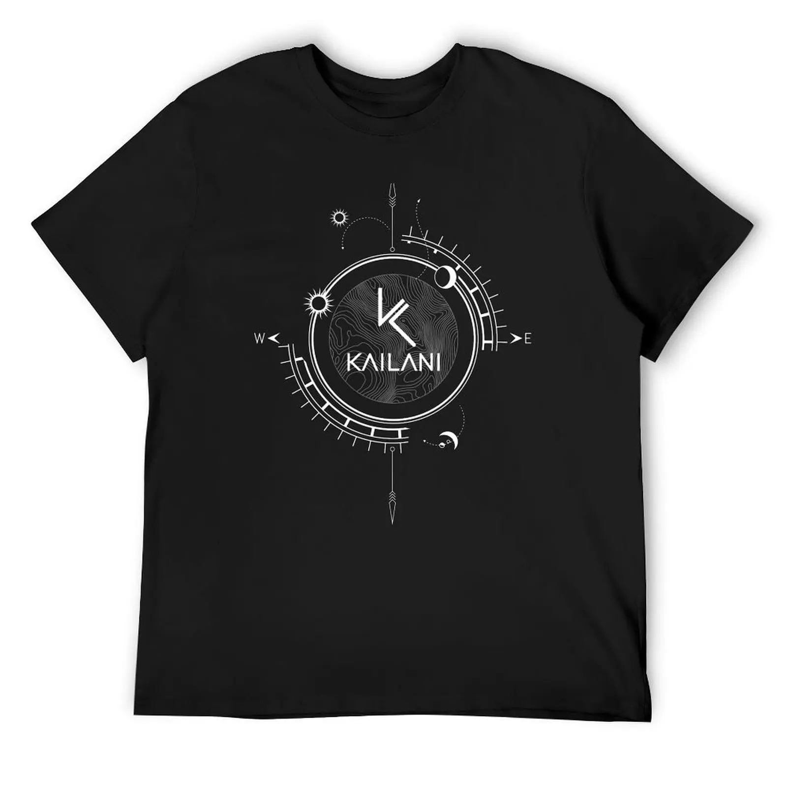 Kailani Compass White s/dark - Textiles T-Shirt shirts graphic tee for a boy mens clothes