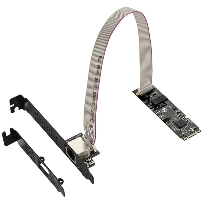 

DN59 5G BM key to PCIe Networking Card 10/100/2500/5000Mbps RTL8126 Chip Gigabits Ethernets PCIe Adapters