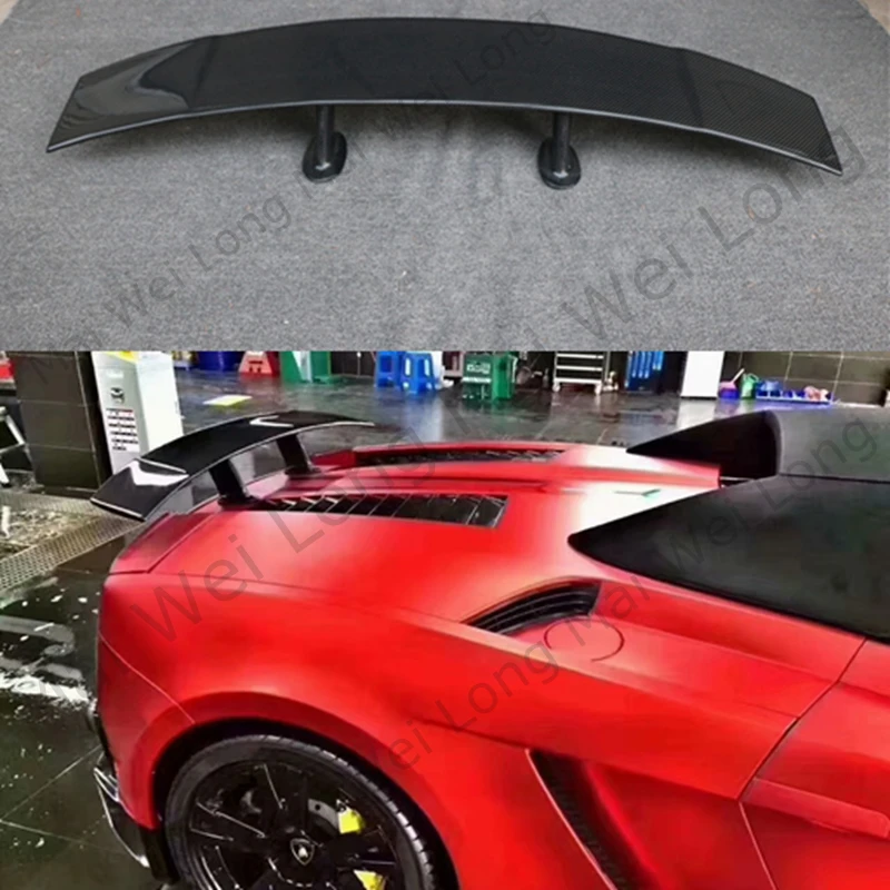 

Стайлинг автомобиля для Lamborghini Gallardo LP540/LP550/LP560 2007-2014, задний багажник из настоящего углеродного волокна, спойлер, украшение крыла