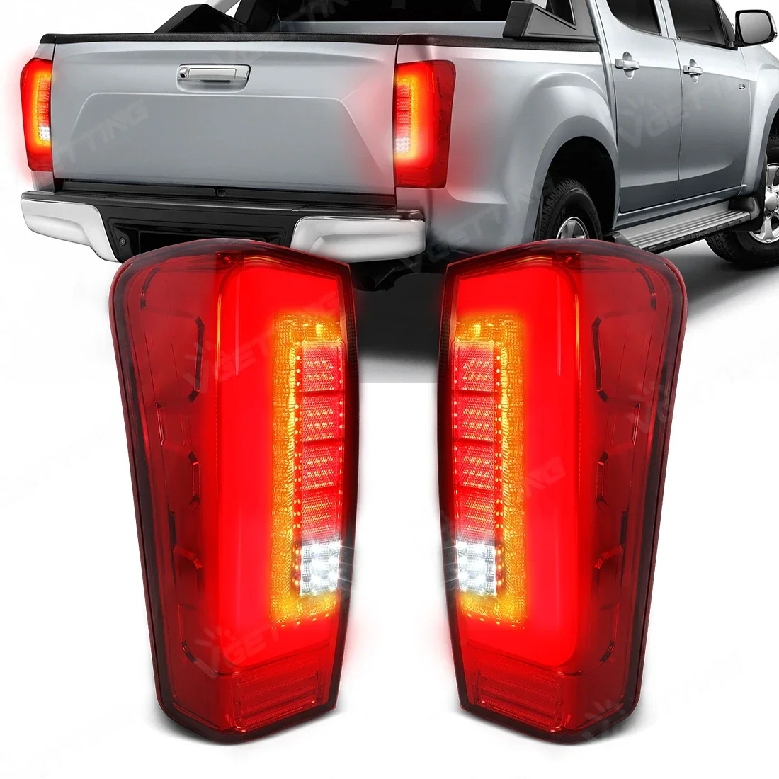 

LED Tail Light For Isuzu D-max Dmax 2012 2013 2014 2015 2016 2017 2018 2019 Rear Brake Reverse Lamp Dynamic Turn Signal Driving