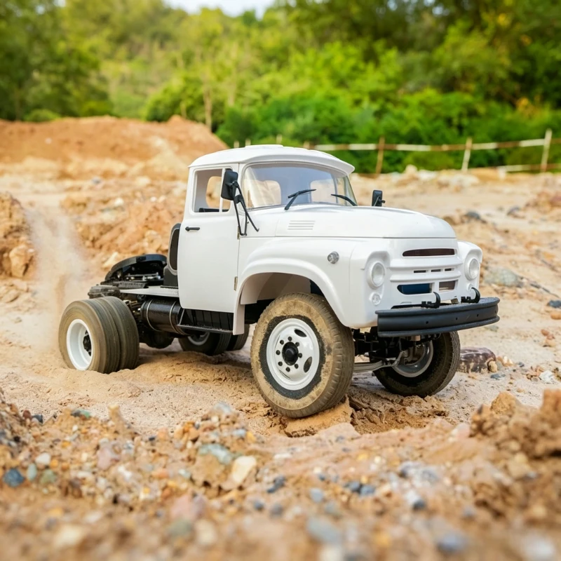ZL-130 1/12 Scale RC 4x2 Tractor Truck Kit DIY Hobby Model Vehicle Unfinished Tractor Unit for RC Builder