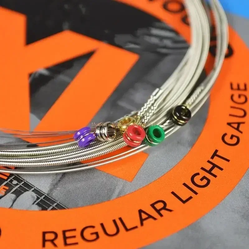 أوتار جيتار كهربائي من النيكل 10-46 ملمس متسق وموثوق ومتانة 6 أوتار ملحقات الموسيقى ﻿