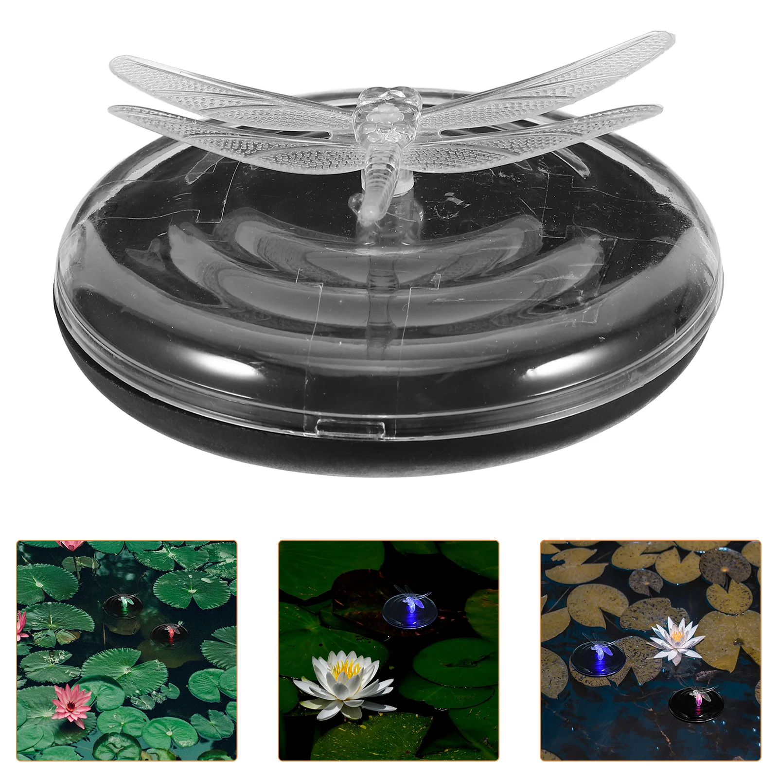 

2pc Solar Floating Light Waterproof Changing Led Lamp For Pool Garden Pond Party Decor Dragonfly Design