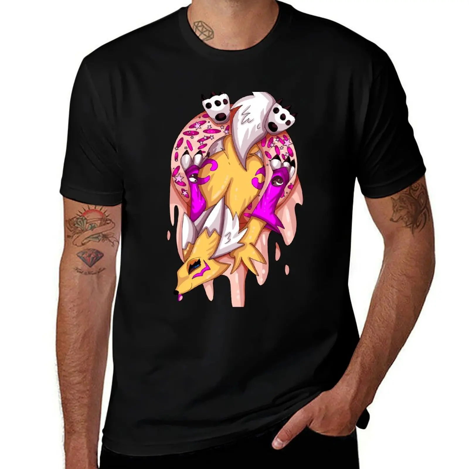

Renamon Donut T-Shirt shirts graphic tees football t shirt customs mens graphic t-shirts big and tall