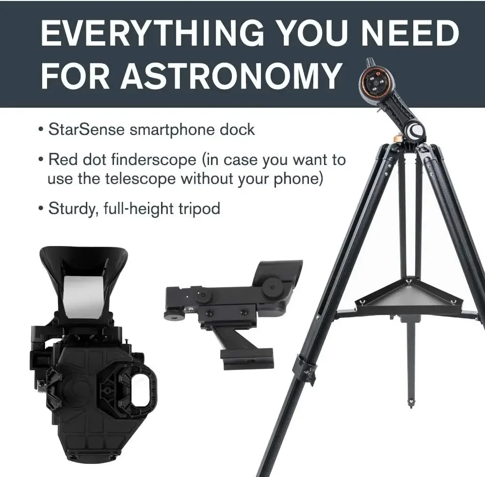 StarSense Explorer DX 130AZ Smartphone App-Enabled Telescope – Works with StarSense App to Help You Find Stars