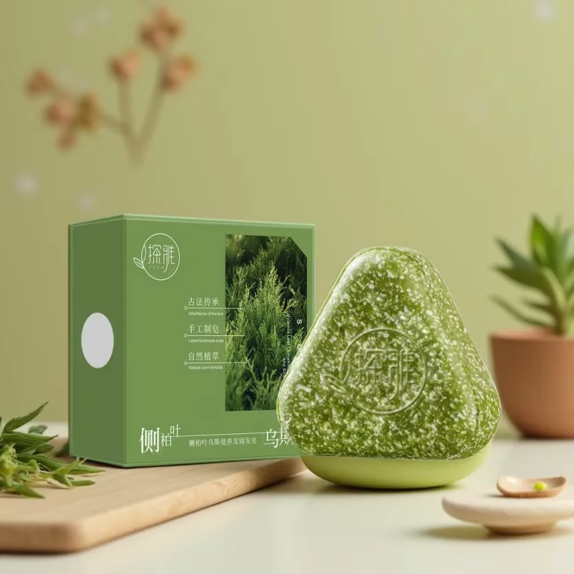120g Orchidaceae Usman Grass Handmade Soap Effectively Cleansing Scalp Strengthening Hair Roots Reducing Hair Loss Plant Soap