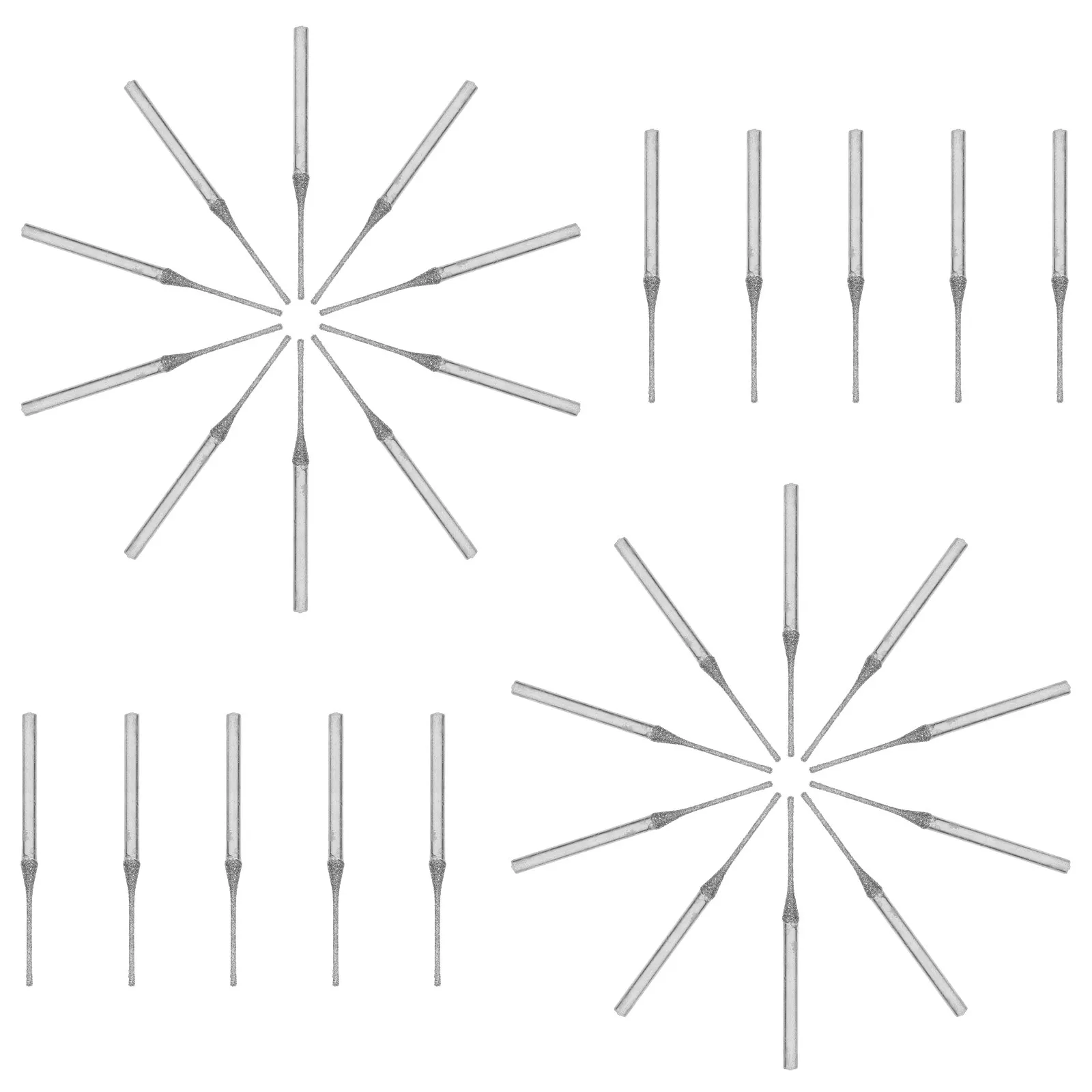 

30Pcs Diamond Coated Drill Bits Set 1Mm Tips for Rock Glass Ceramic Carving Engraving Projects Diamond Grinding Bit