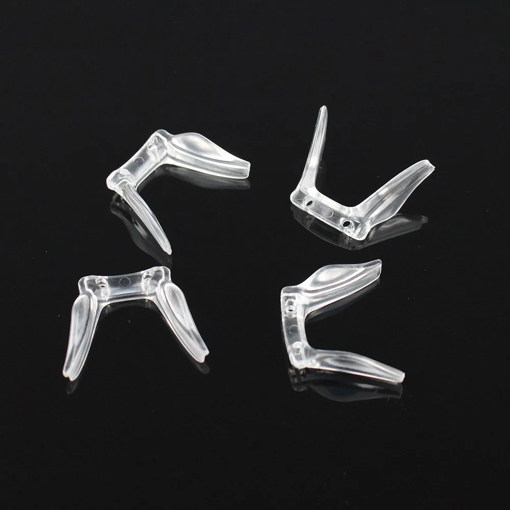 

100pcs Clear PVC Saddle Glasses Nose Pad Eyeglasses Anti Slip Holder Transparent size 17mm 18mm