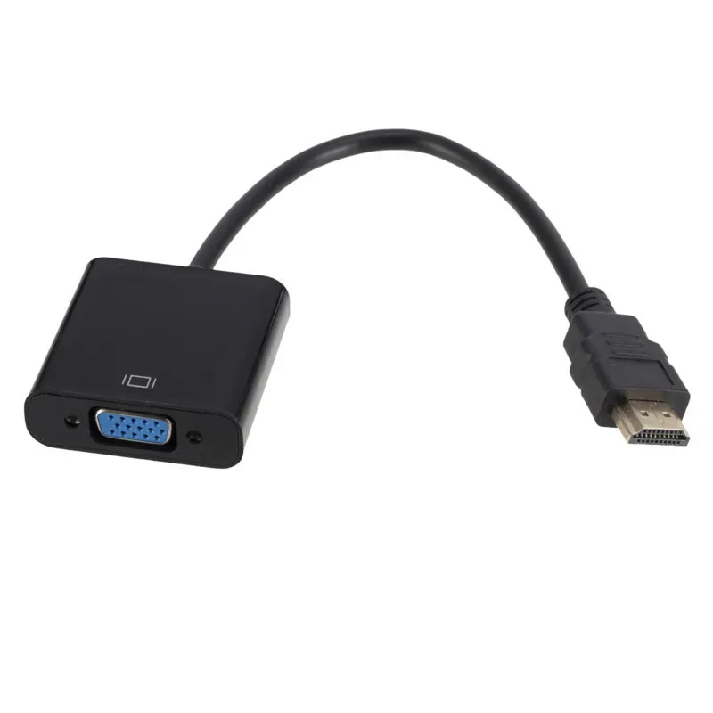 HDMI-compatible to VGA Adapter Digital Analog HDMI-compatible Male To Famale VGA Cable Converter For PC Laptop Tablet HDTV