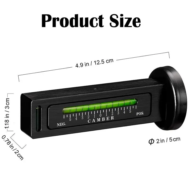 Universal Adjustable Magnetic Gauge Tool, Camber Castor Strut Wheel Alignment Tools for Car Truck Tire Repair Castor Wheel Gauge view 2