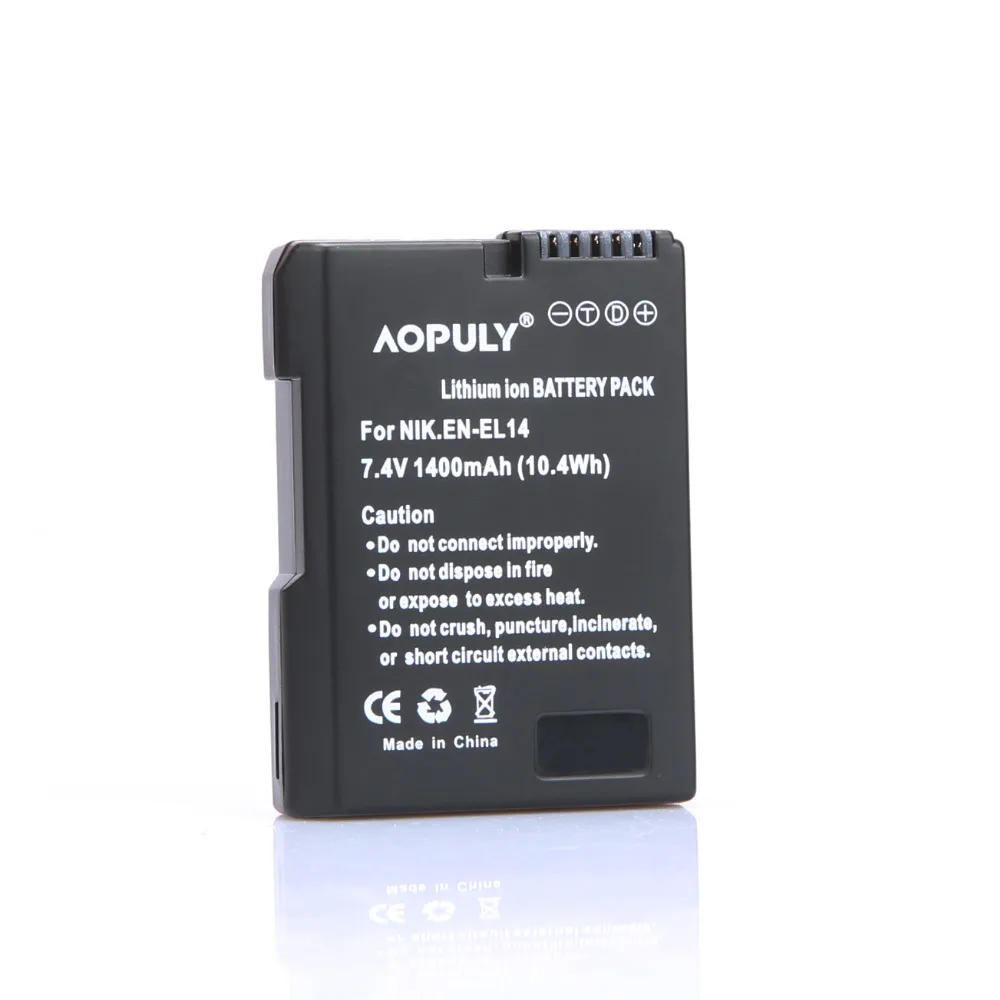 3Pcs EN-EL14 ENEL14 EN EL14 1400mAh 배터리 Nikon D90 D300 D5300 D5200 D5100 D3300 D3200 D3100 COOLPIX P7100 P7200 P7700