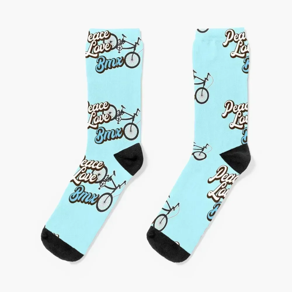 Peace Love Bmx. Socks christmas gifts anti-slip golf Male Socks Women's