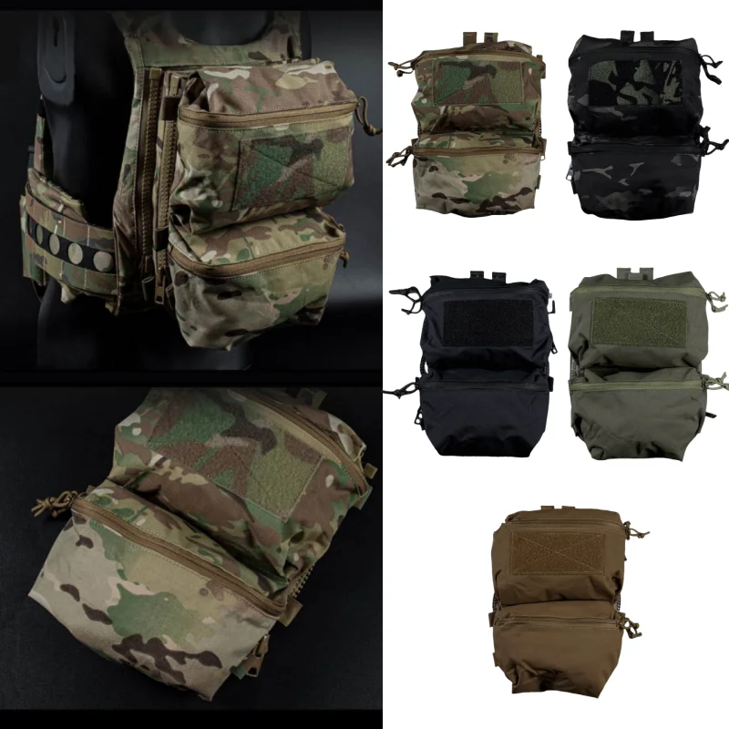 

V5 Hunting Back Panel Double Bag | Waterproof MOLLE Compatible Double Storage | For Wilderness Exploration Equipment