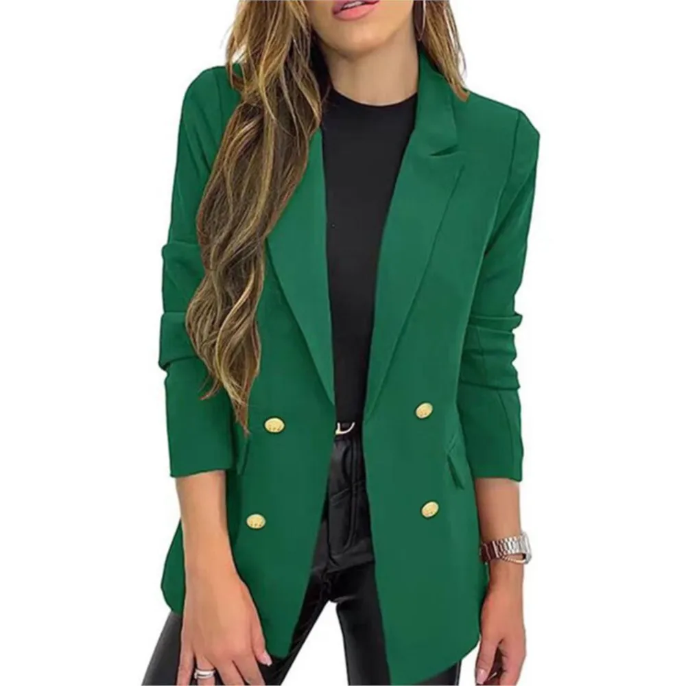 Casual Loose Blazers For Woman 2024 Fashion Long Sleeve Outerwears Spring Autumn Blazer Women Mujer Coats