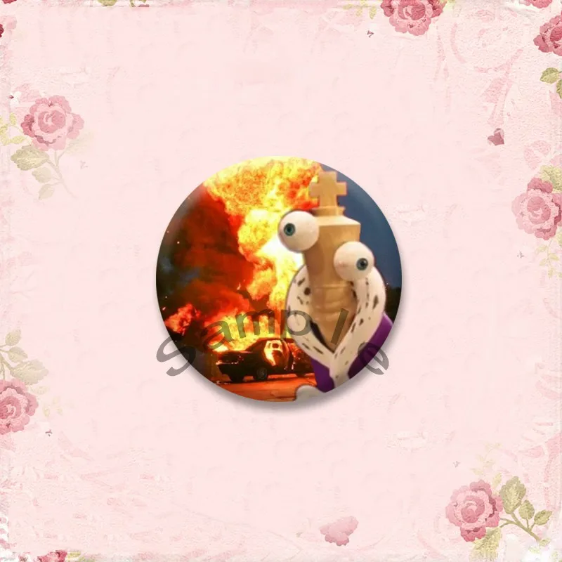 أنيمي دور جاكس جانجل راجاثا بروش مستدير الكرتون الشكل التلبيب شارات مخصصة لينة زر دبوس حقيبة مجوهرات اكسسوارات هدايا عيد الميلاد