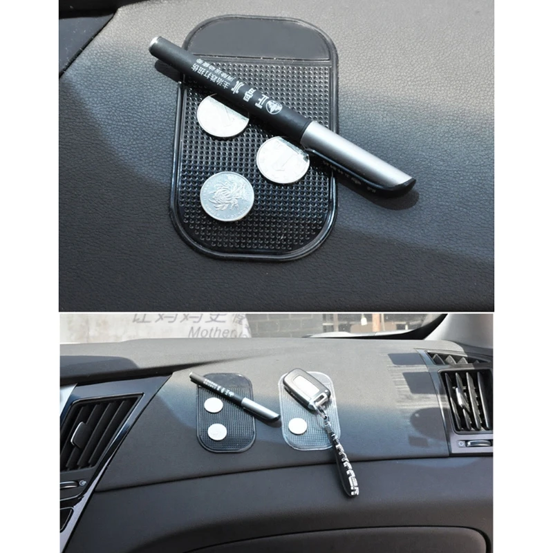 QM82 Magic Car Dashboard Sticky Mat Anti Slip Gel Pad Phone Holder For Keys Coins Sunglass Grip Pad