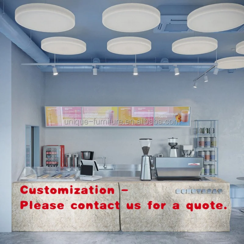 custom.Blue Decoration Yogurt Shop Furniture