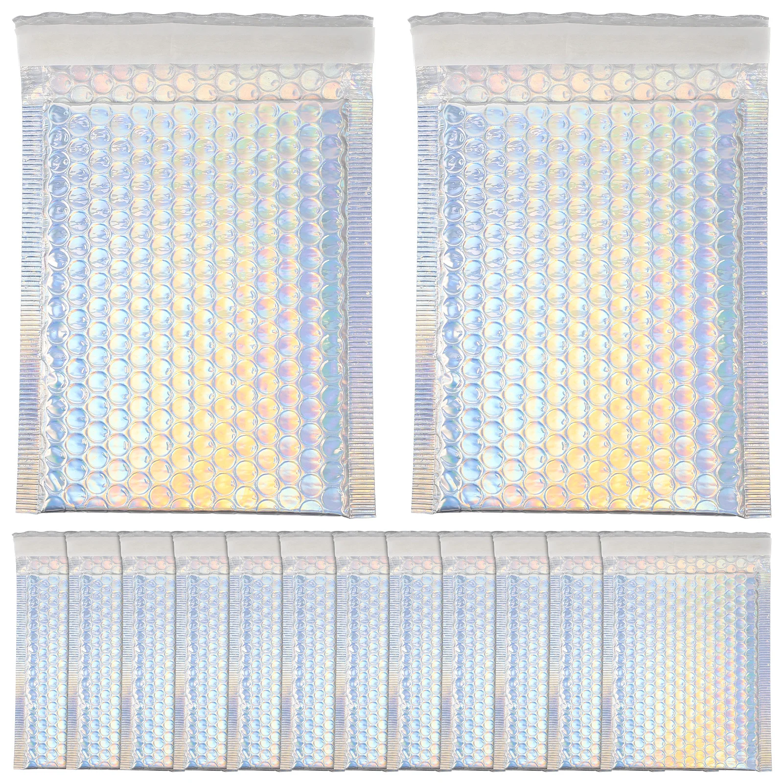 16 sacos de envio de envelope de bolha dos pces sacos de envio autoadesivos impermeáveis selagem para pacotes expressos de roupas