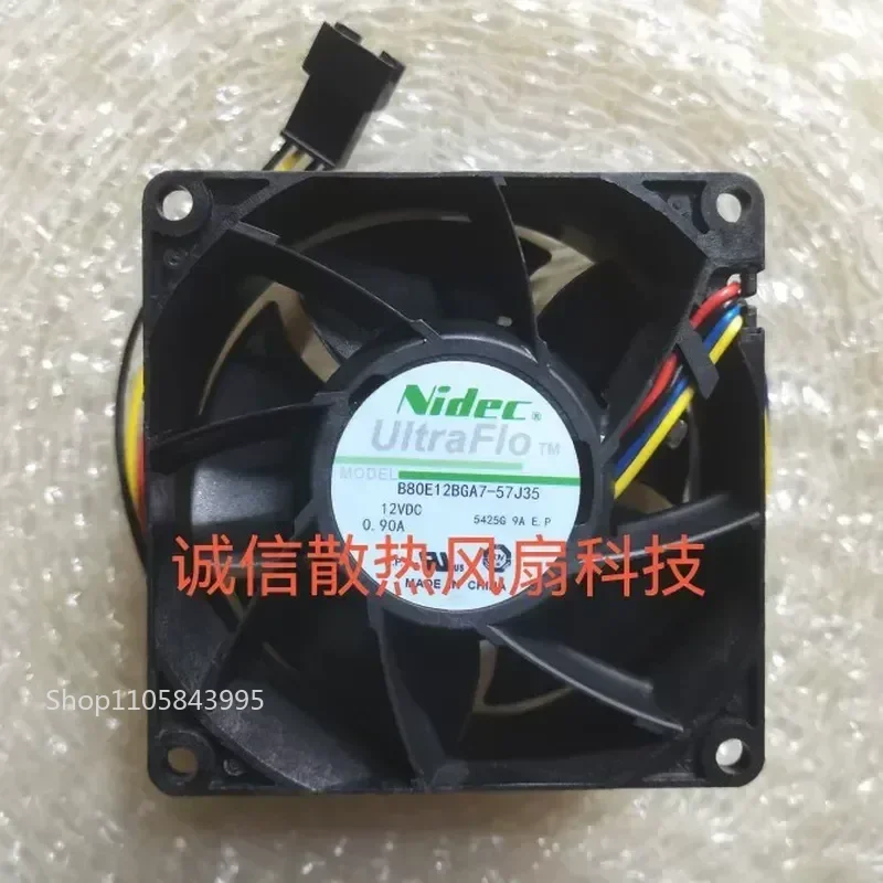 for NIDEC B80E12BGA7-57J35 Projector Cooling Fan New Original 12V 0.9A 8038