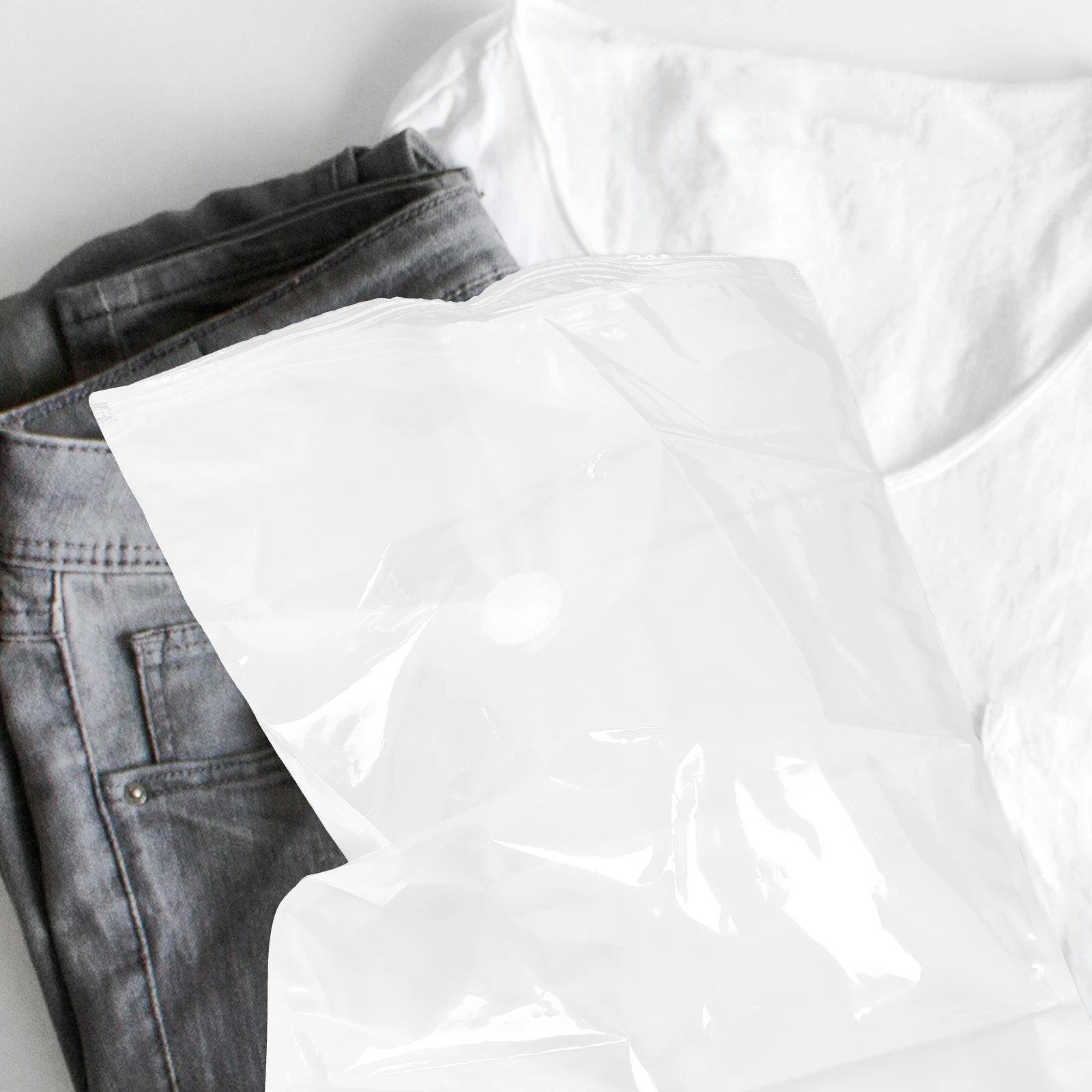 

s Vacuum Compression Bag 50x70cm Thick PA PE Material Clothes Storage Saving Travel Bulk Items Mattress Toppers