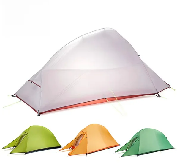 

Ultralight Waterproof Outdoor Camping 1-2 Persons Professional Lightweight Mountaineering Trekking Tent for Three Seasons