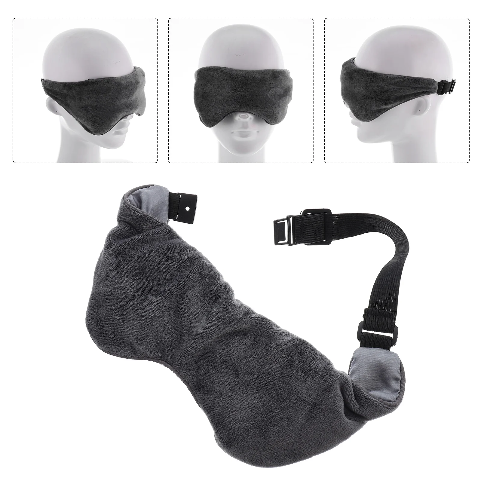 

Gravity Eye Mask Cotton Glass Beads Sleep Blackout Eyeshade Stretchy Fit Heated Nap Blindfold Anti Light Fatigue Relief Travel