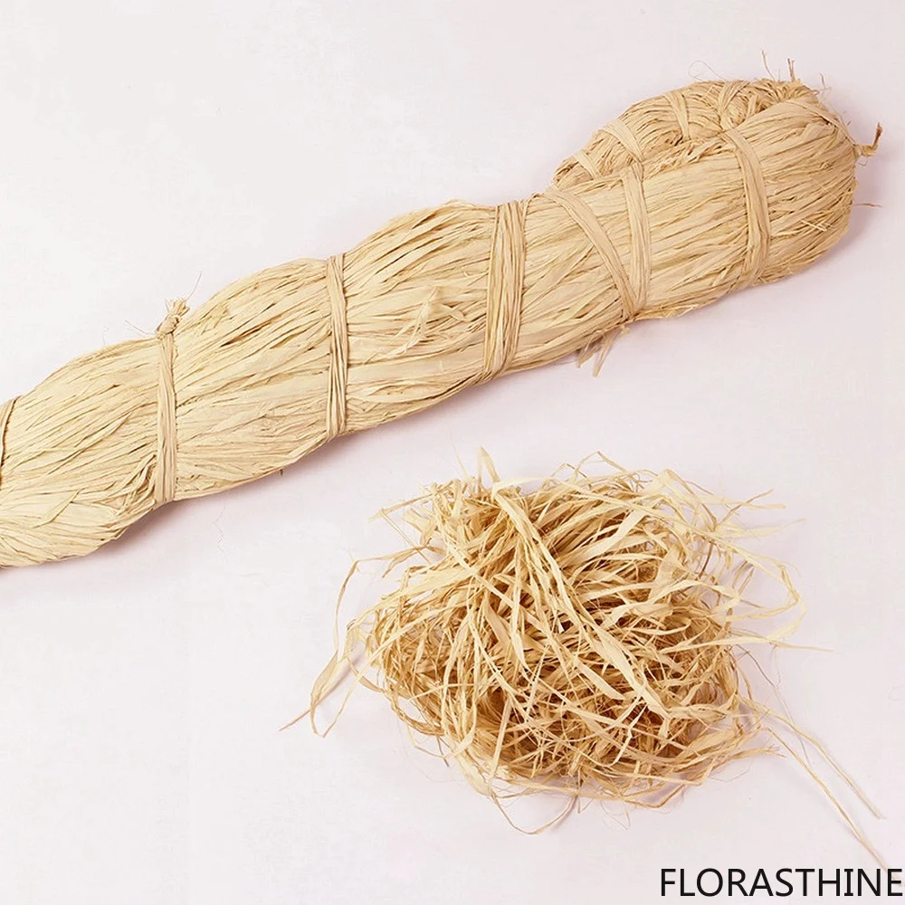 1000G Crafts Raffia Natural Rope Gift Packing Rope Natural Decor Raffia