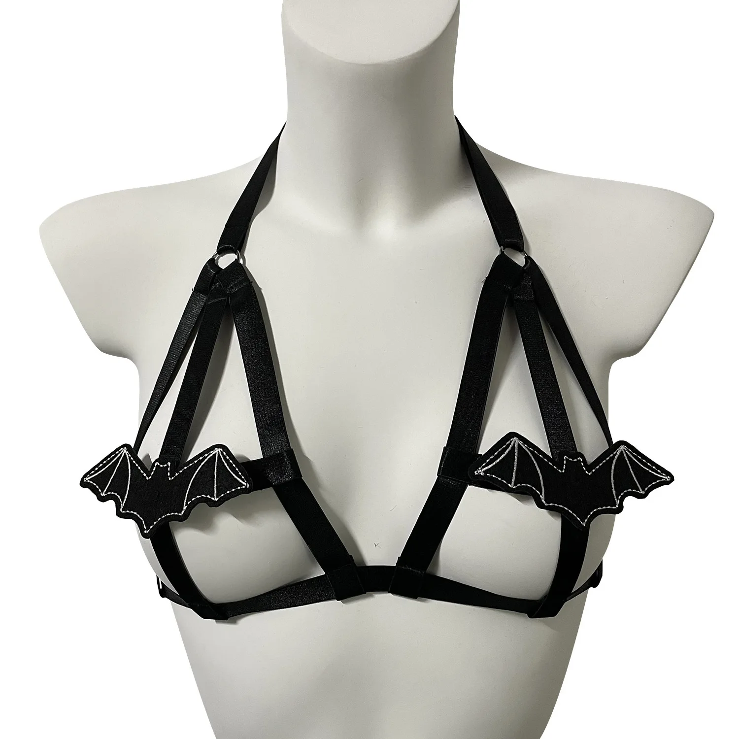 

Women Goth Clothes Harness Cage Bra Gothic Sexy Lingerie Black Body Cage Belt Dance Wear Burning Body Harness