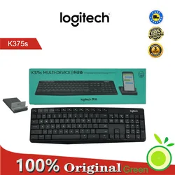 Logitech K375S wireless mute keyboard, Bluetooth, suitable for Windows, Android, iOS, tablet, laptop, ultra-thin