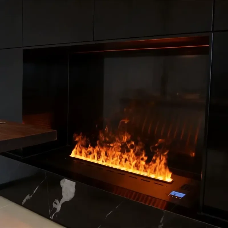 1820mm Modern Indoor Insert Water Vapor Fireplace AFW180 Customizable Remote Control Single Color
