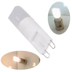 Bombilla LED de cerámica G9 de 1W, 2W/3W, lámpara de araña de cristal de ahorro de energía, 220V, Blanco cálido/blanco frío, nueva