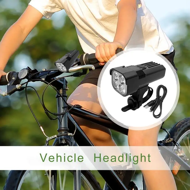 Bright Headlight For Bicycle 2000 Lumens Super Bright Front Headlight Waterproof Rechargeable Cycling Accessories 3H Fast