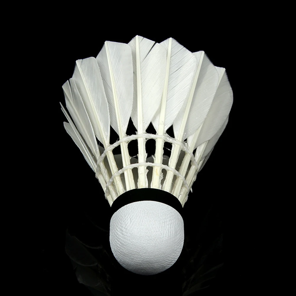 

12 pcs for Playing Shuttlecocks Badminton White Double Strength Cork Fleece Material Outdoor Playing School