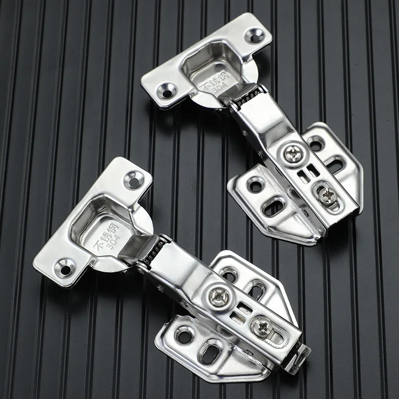 304 Stainless Steel Soft-Close Cabinet Hinges, 35mm Cup 11.5mm Depth, Full/Half/Overlay/Inset, 2Pcs/Set
