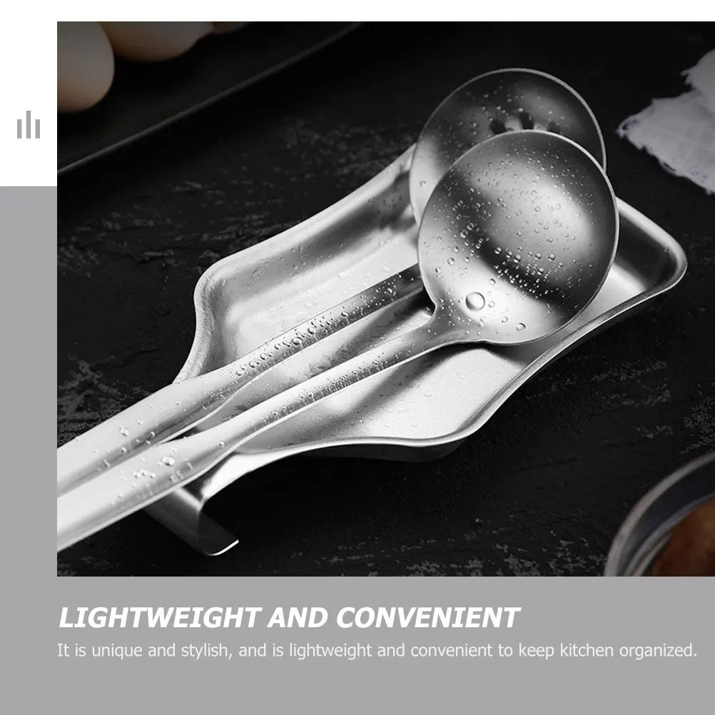 الفولاذ المقاوم للصدأ الراحة حامل أدوات المطبخ لملعقة شوربة مغرفة ملعقة ووك أداة المنظم أدوات المائدة صينية مغرفة الوقوف