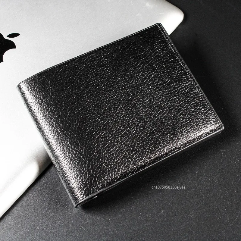 Multi-functional Short Men's Wallet Fashionable Genuine Leather Men Wallets Premium Product Real Cowhide Wallets for Man 1PC