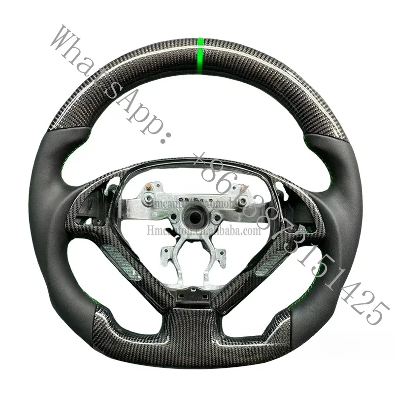 

Подходящее рулевое колесо из карбона и кожи, специальное предложение от производителя, подходит для моделей автомобилей G27 G37.