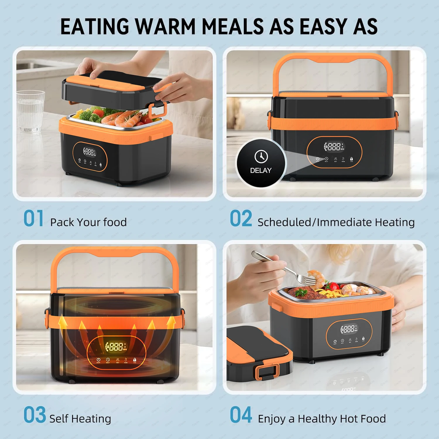 Gison 1.5L Portable Wireless H - огляд і ціна Portable Food Warmer