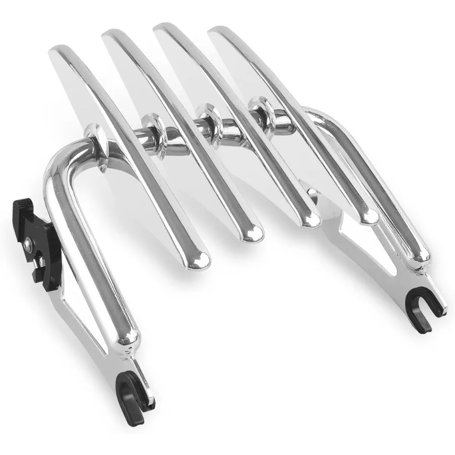 

Detachable Stealth Luggage Rack for Harley Touring Street Glide Road King Electra Glide 2009later with Chrome Finish Offers Sec