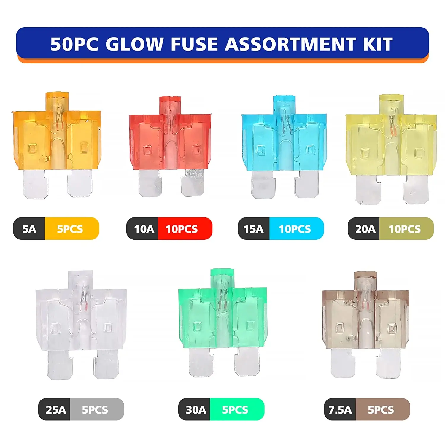 

Standard Blade Auto Fuse 50PC