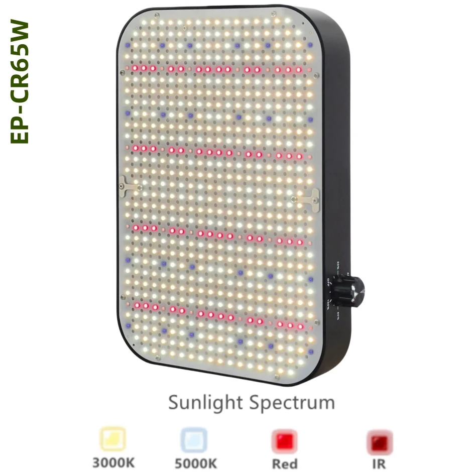 

QKWIN CR 65W samsung led grow lamps for Indoor Plants Full Spectrum, Seed Starting Seedlings Vegetable Pepper Hanging