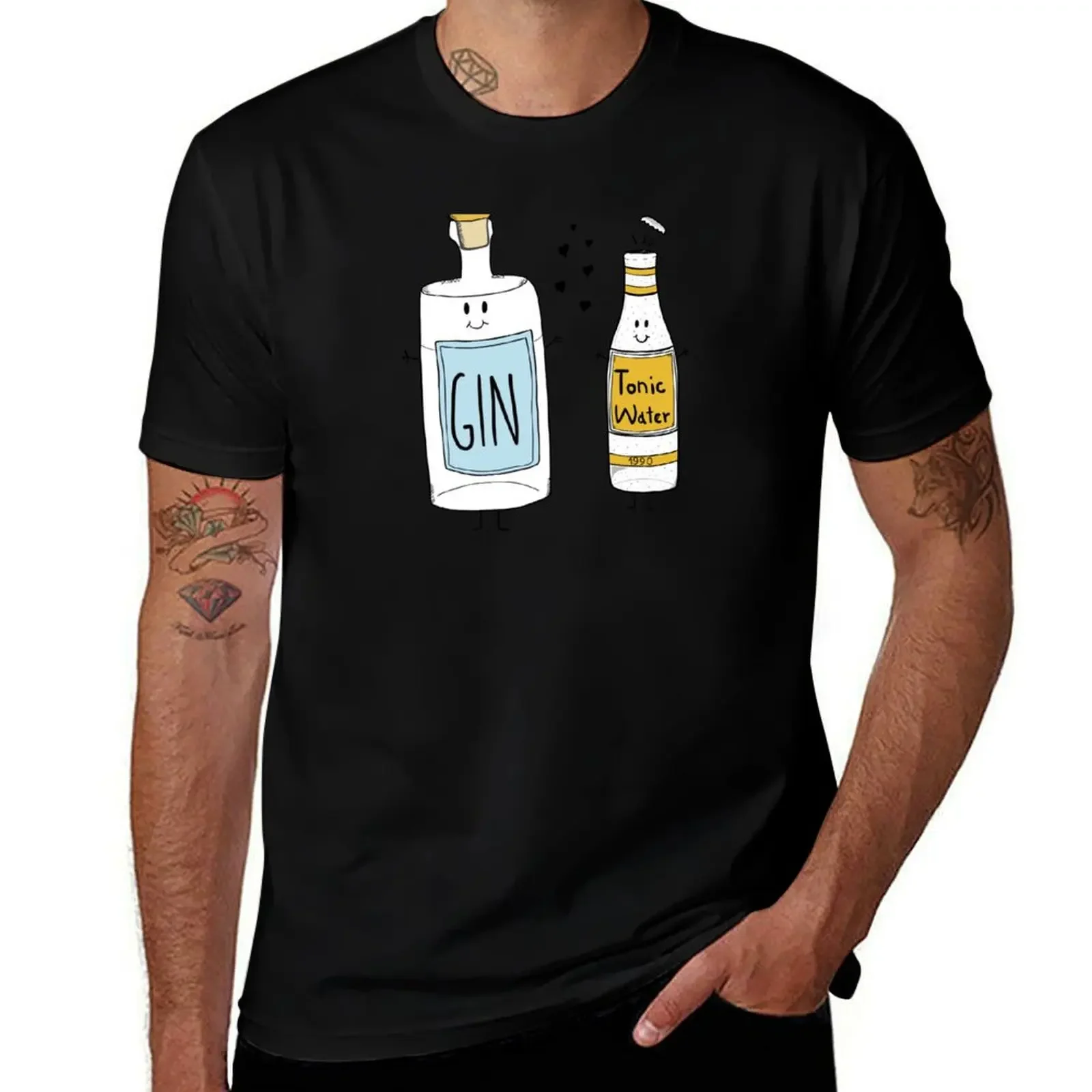 Gin & Tonic T-Shirt graphic t shirt vintage oversized t shirt baggy shirts t shirts for men cotton