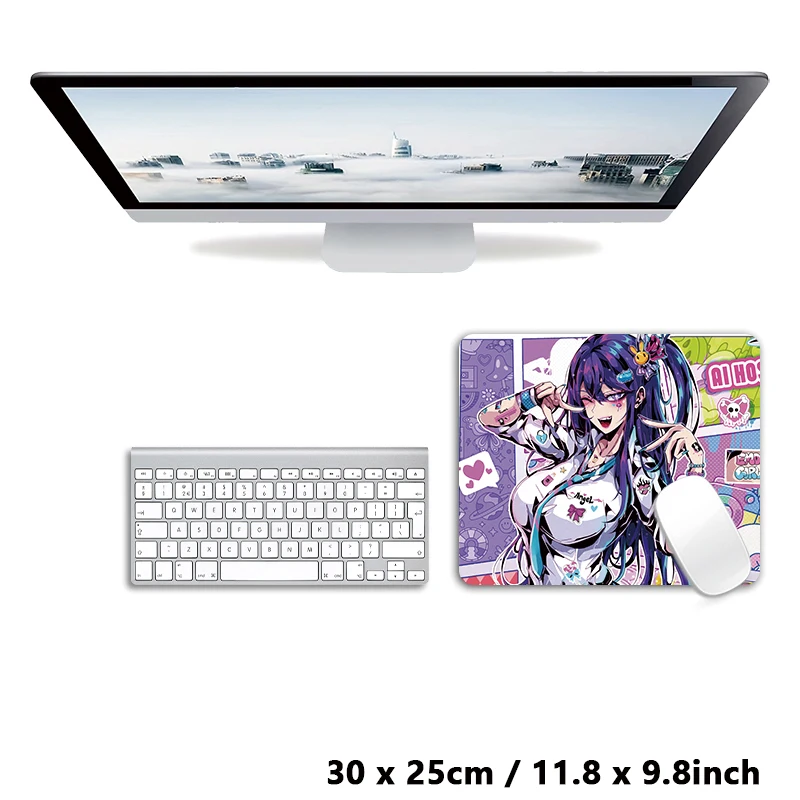 Oshi hiçbir Ko Hoshino Ai Mouse pad masa Mat oyun XXL Anime kızlar seksi moda Mousepad klavye halı masaüstü Mat küçük ped